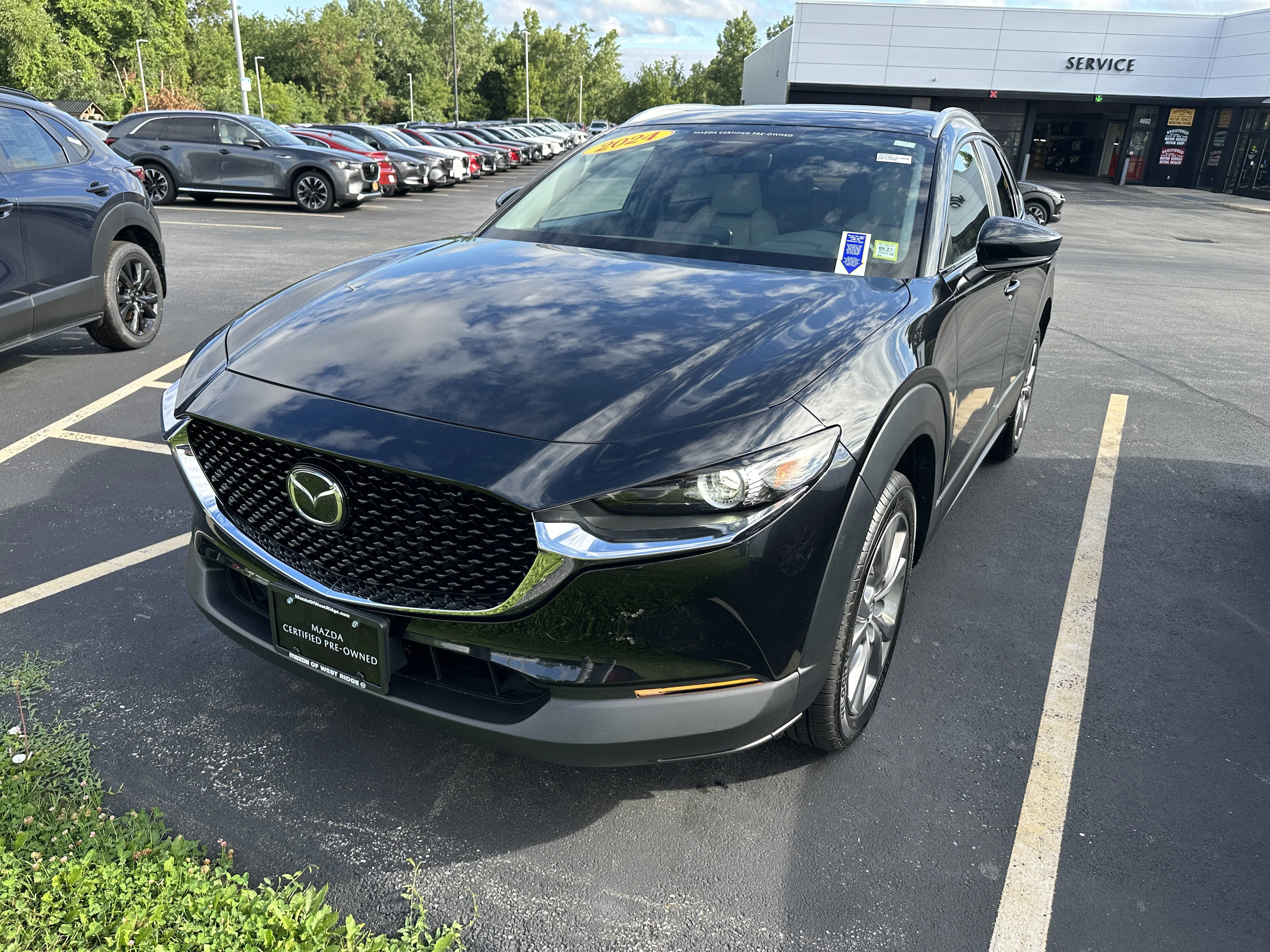 Certified Used 2024 Jet Black Mica Mazda 2.5 S Preferred Package image 2