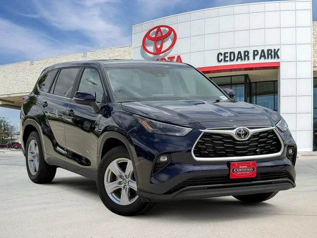 Certified Used 2025 DK. BLUE MC. Toyota LE image 1