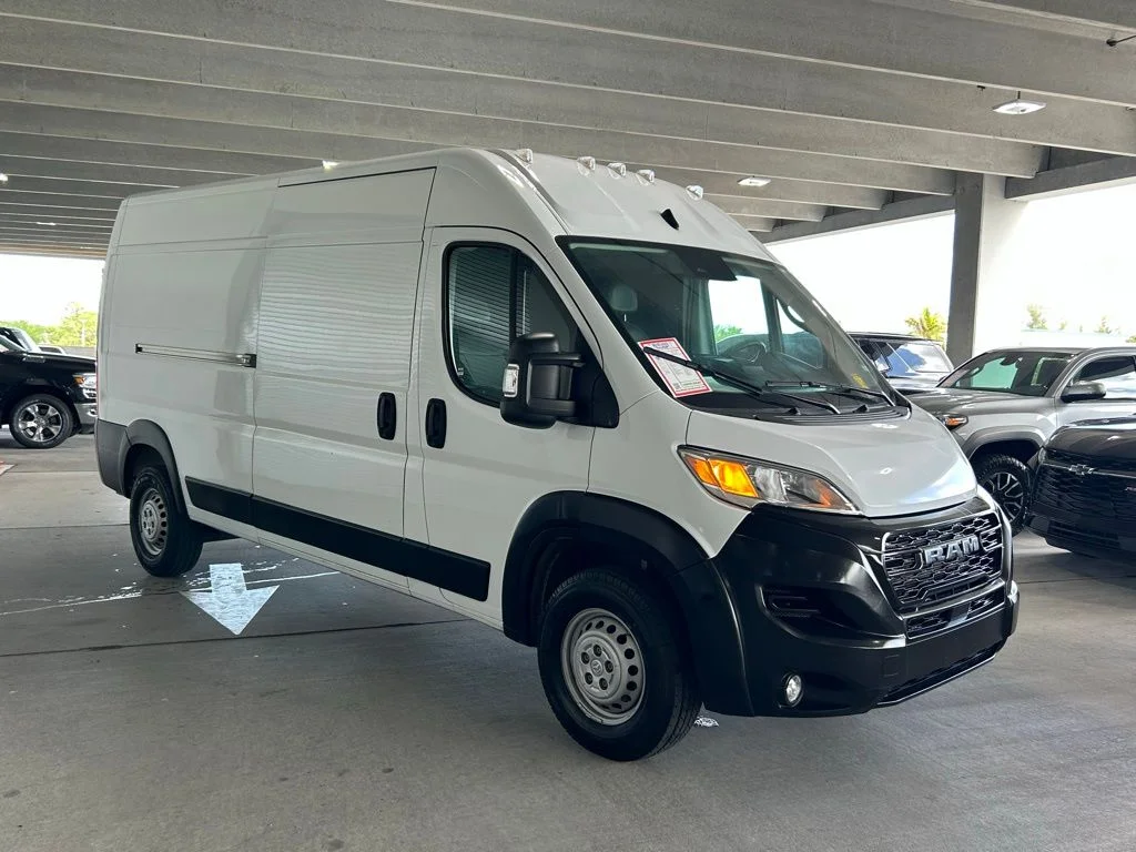 Used 2025 Bright White Clearcoat Ram High Roof image 7
