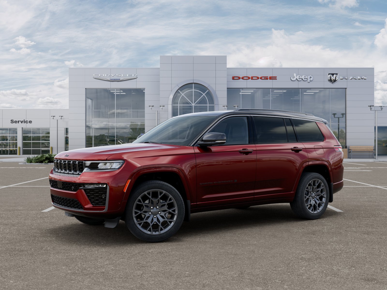 New 2026 Velvet Red Pearl-Coat Exterior Paint Jeep Summit image 2