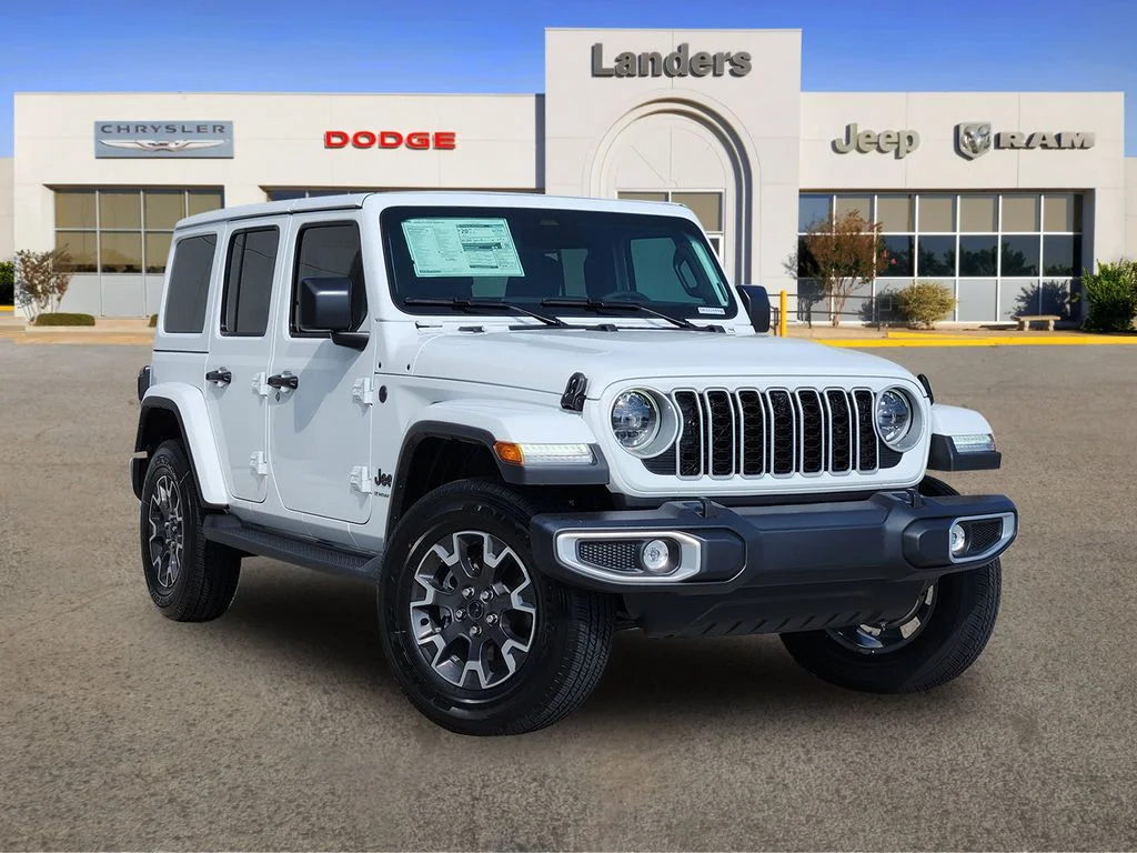 New 2026 Bright White Clearcoat Jeep Sahara image 1