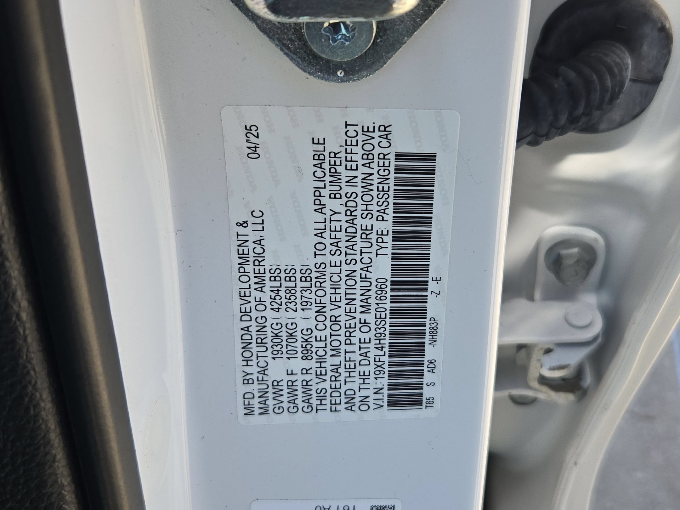 Used 2025 White Honda Sport Touring image 34