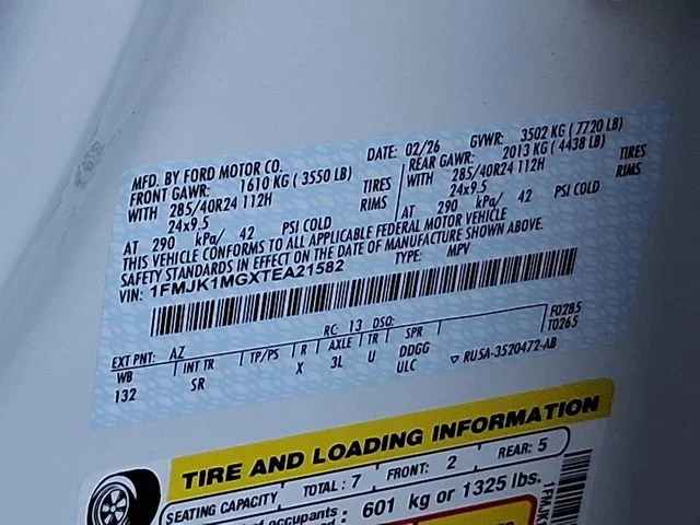 New 2026 White Ford Platinum image 14