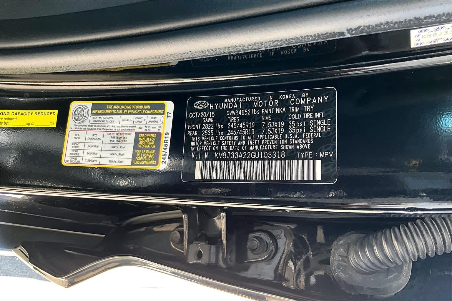 Used 2016 Ash Black Hyundai Sport image 33
