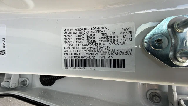 New 2027 Platinum White Pearl Honda Sport-L image 34