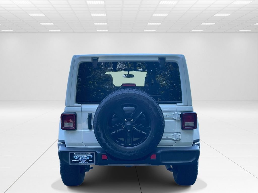 Used 2021 White Jeep Unlimited Sahara Altitude image 5