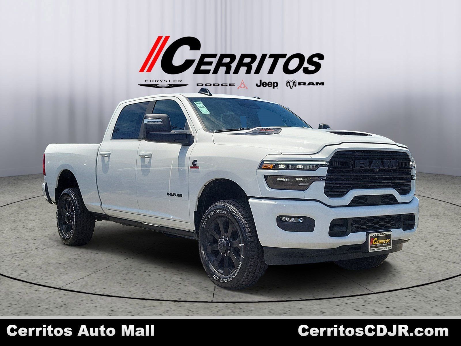 New 2026 Bright White Clear-Coat Exterior Paint RAM Laramie image 1