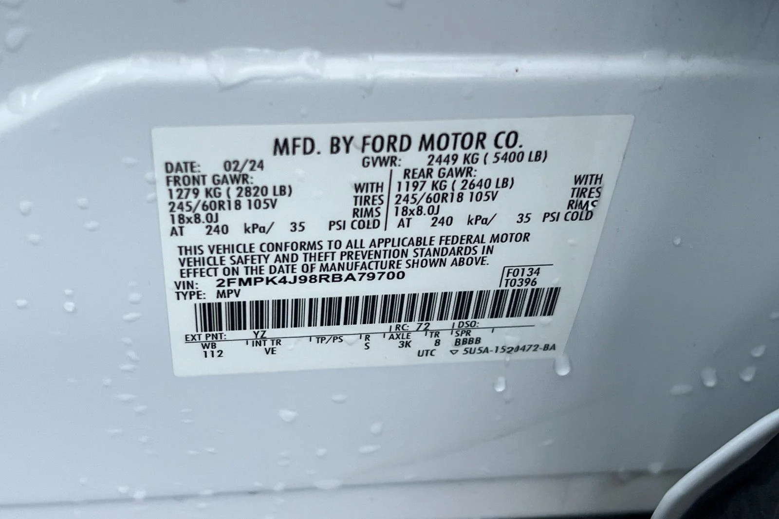 Used 2024 White Ford SEL image 26