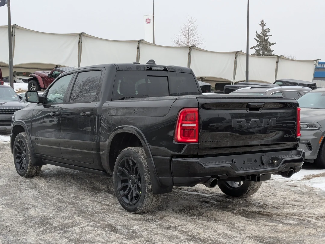 New 2026 Black RAM Limited - - Night Ed - Pano Sunroof - Hurricane HO Turbo - 14.4 Screen - Head-Up Display & More! image 6