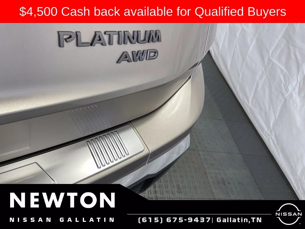New 2026 Champagne Silver Metallic / Super Black Two-tone Nissan Platinum image 12