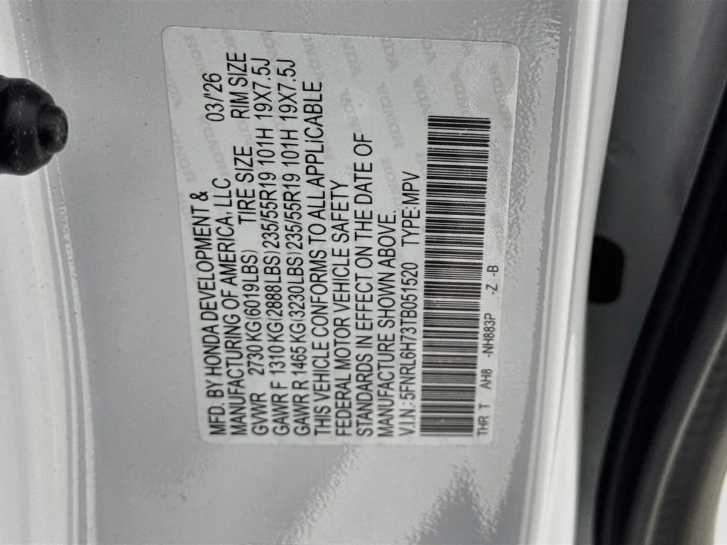 Certified Used 2026 Platinum White Pearl Honda Sport-L image 45