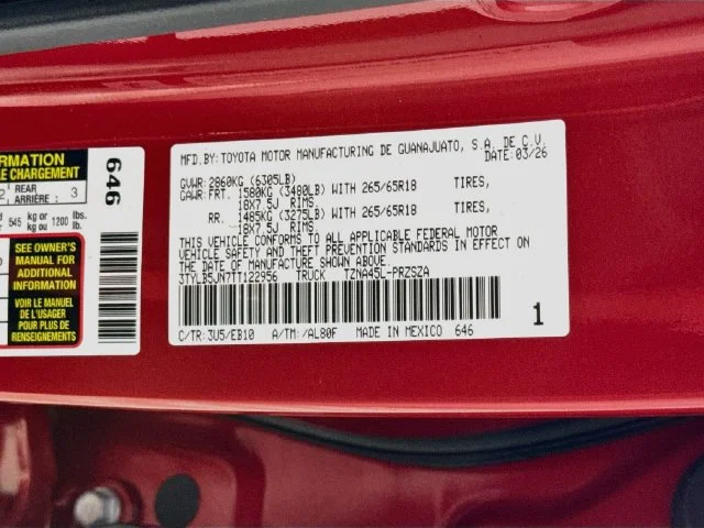 Used 2026 Red Toyota Limited image 32