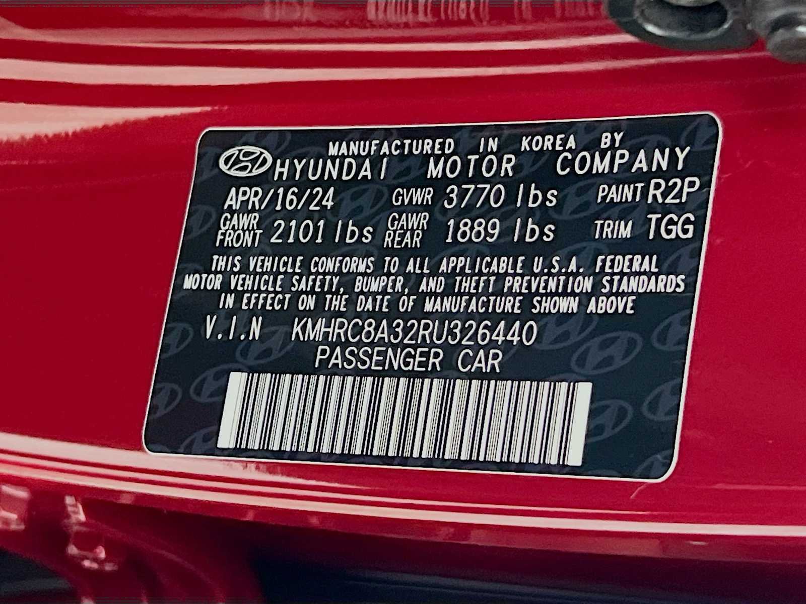 Used 2024 Ultimate Red Hyundai SEL image 32