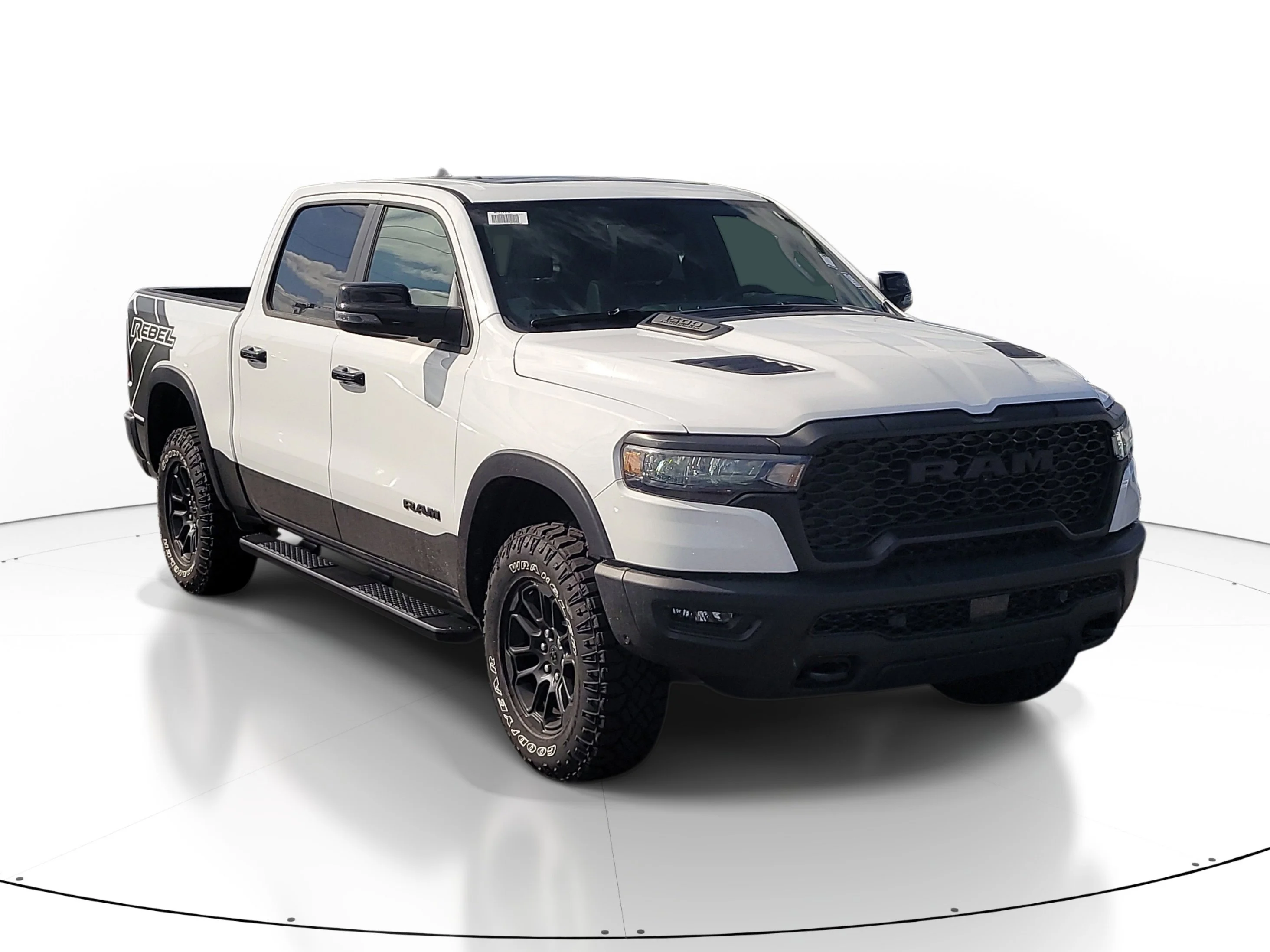New 2026 Bright White Clearcoat Ram Rebel image 1