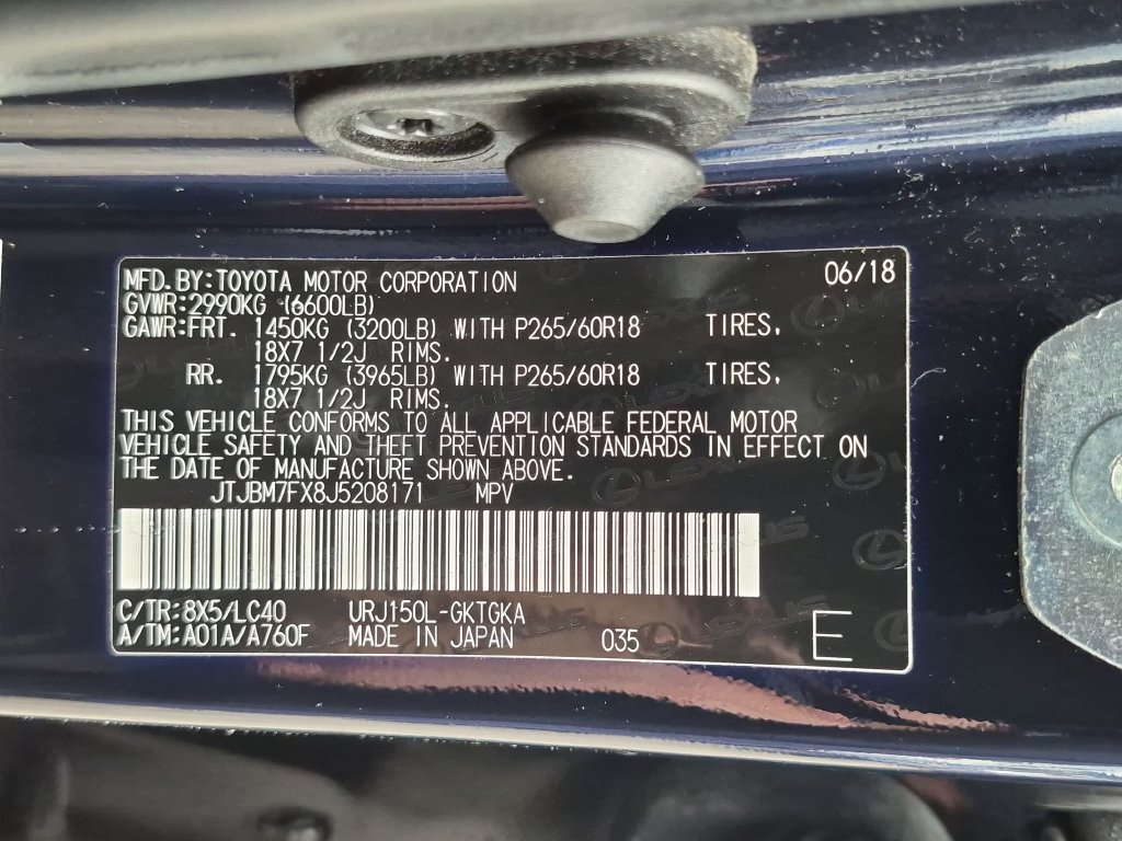 Used 2018 Blue Lexus 460 image 35