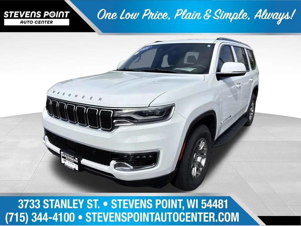 Used 2022 Bright White Clearcoat Jeep Series I image 1