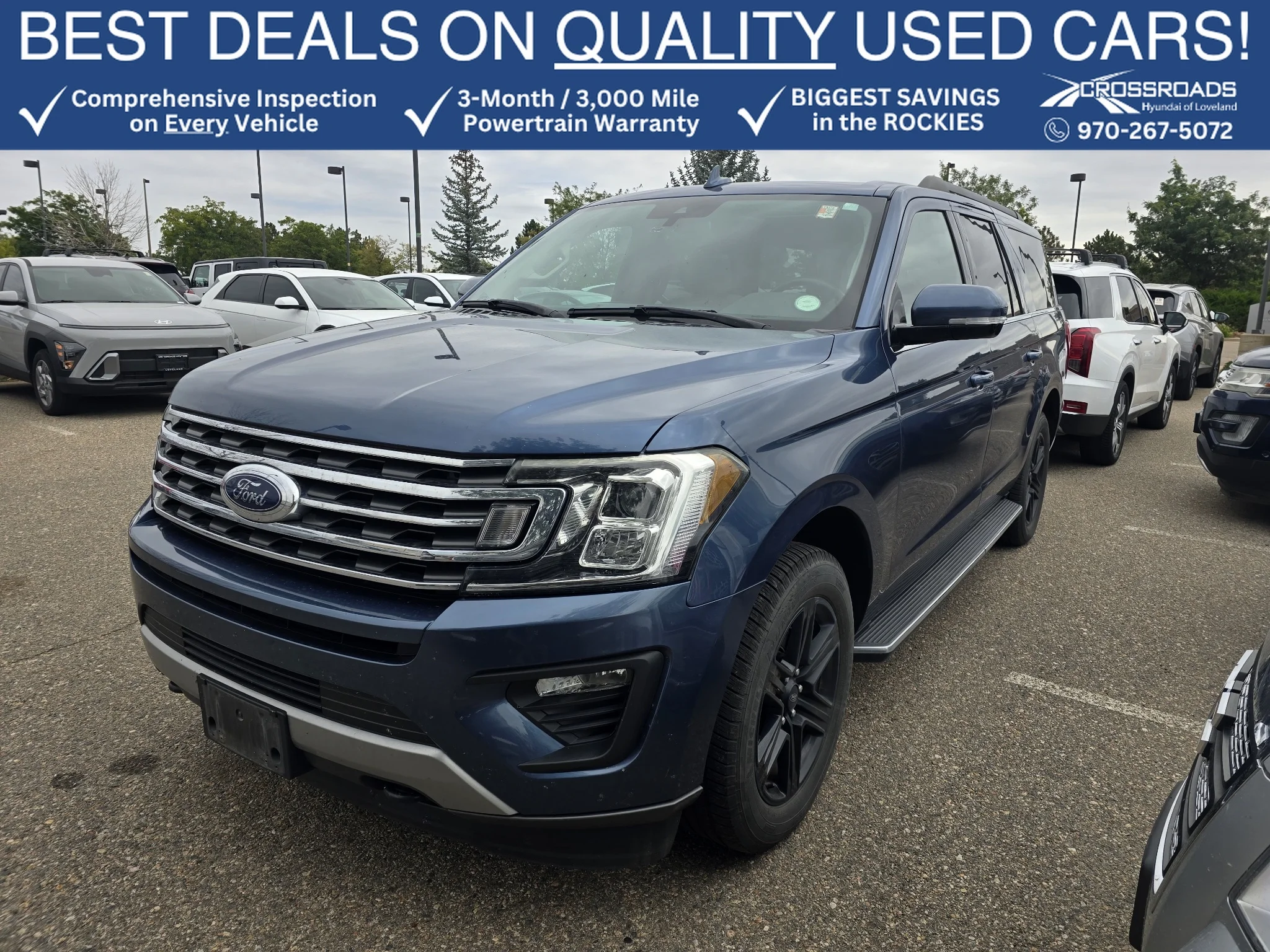 Used 2020 Blue Metallic Ford XLT image 1