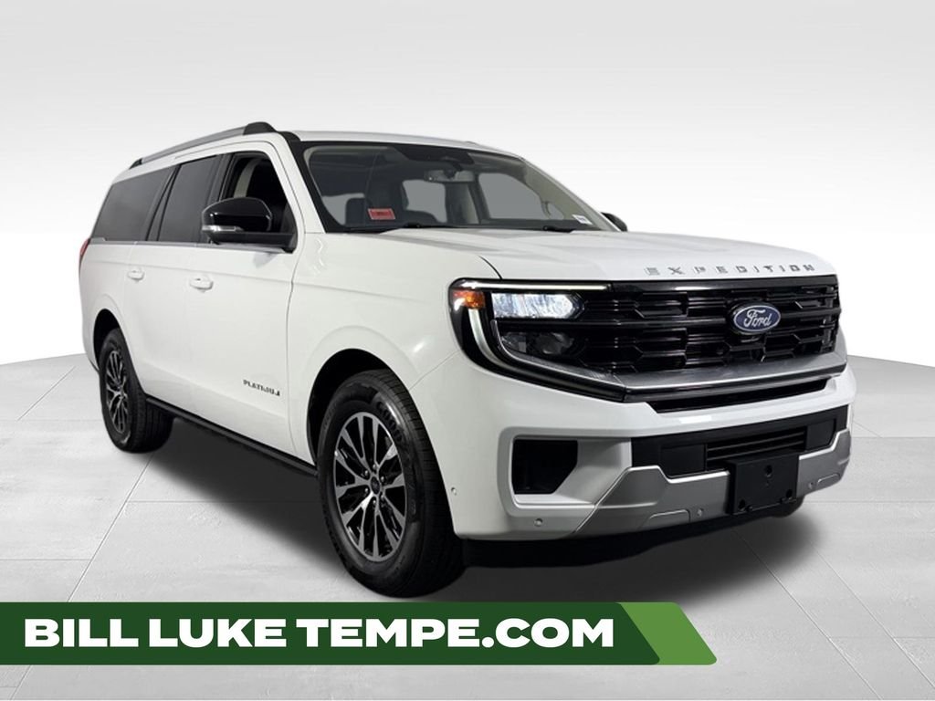 Used 2025 White Metallic Ford Platinum image 1