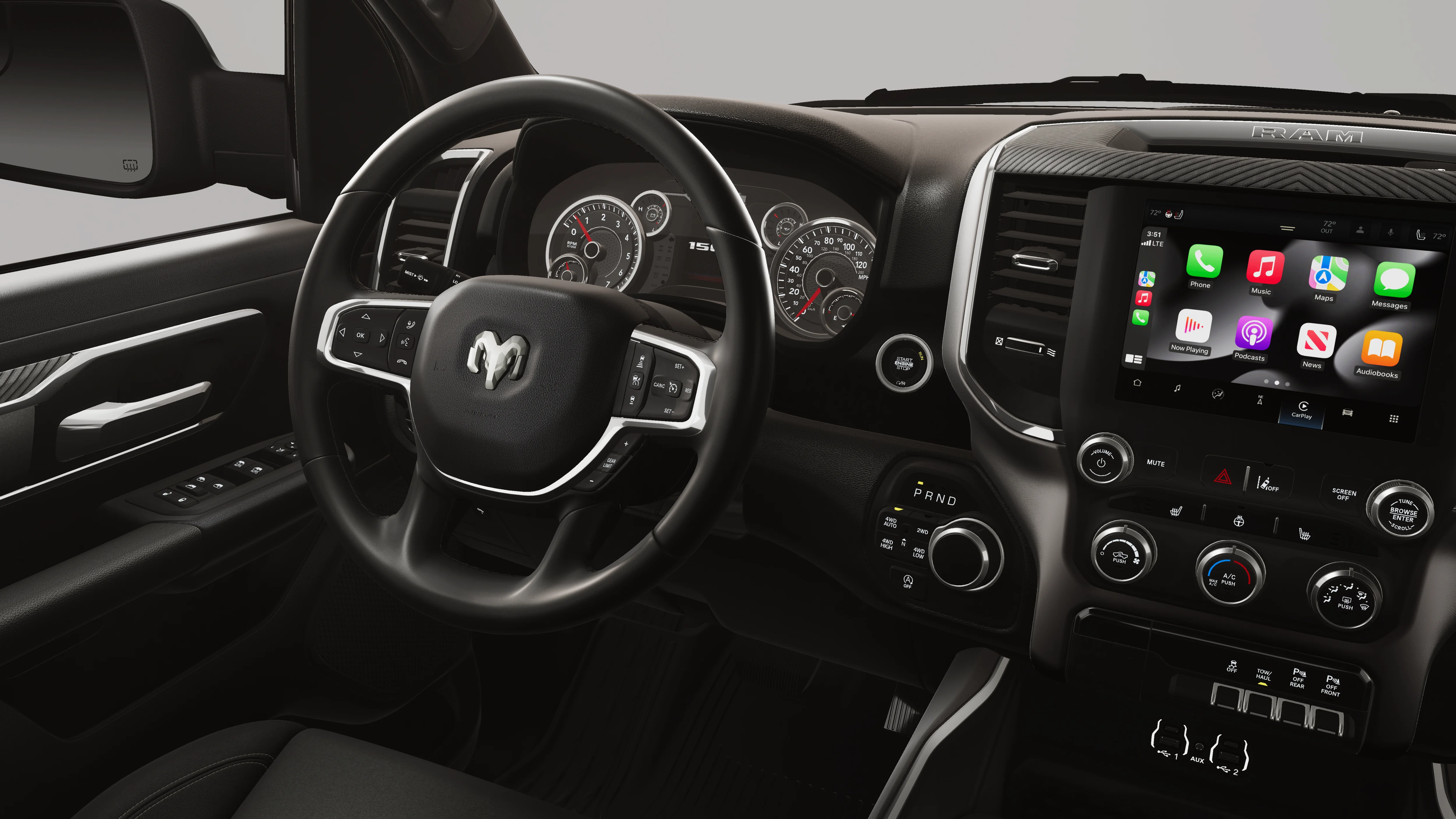 New 2026 Diamond Black Crystal Pearl-Coat Exterior Paint RAM Big Horn/Lone Star image 21