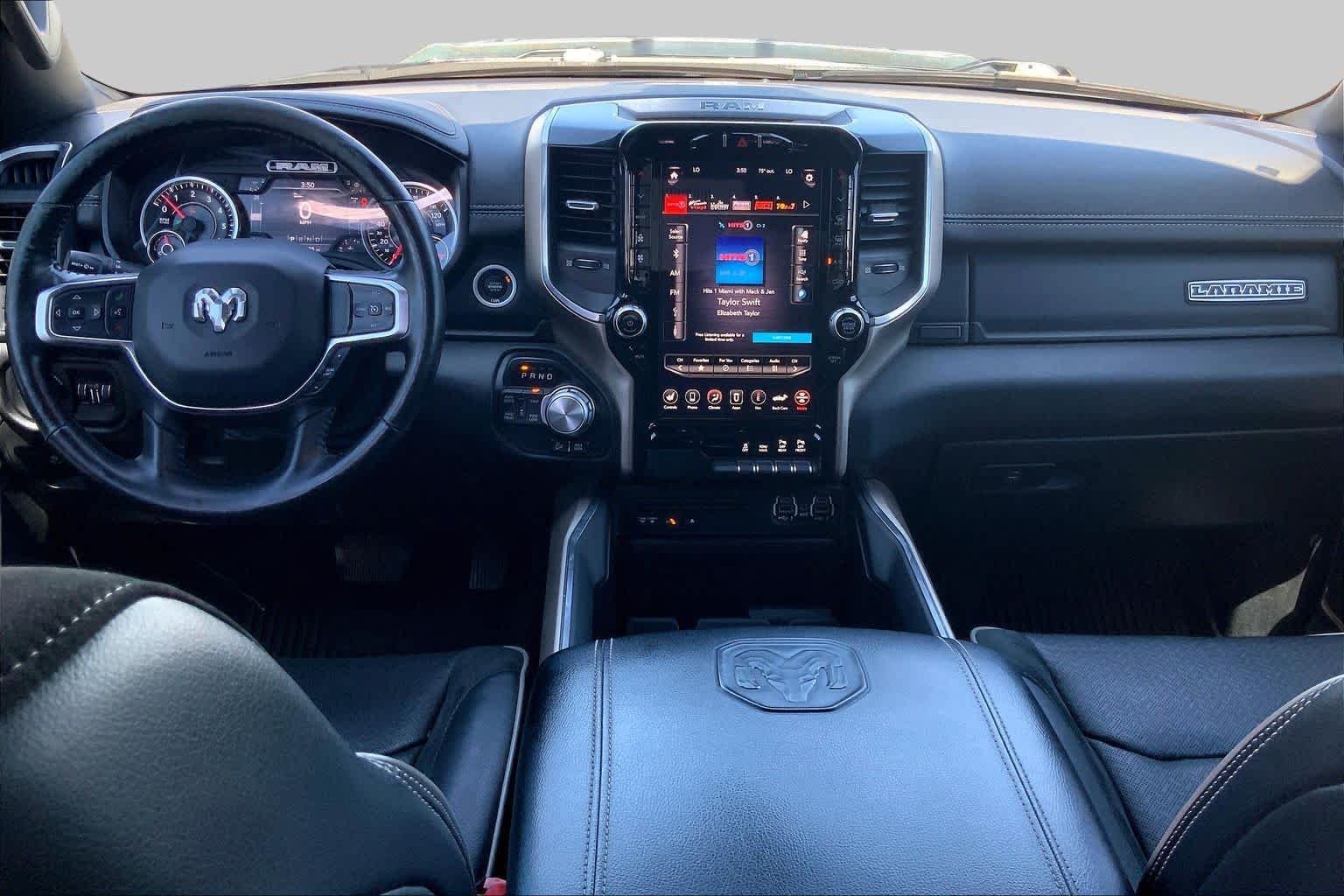 Used 2019 Diamond Black Crystal Pearlcoat Ram Laramie image 16