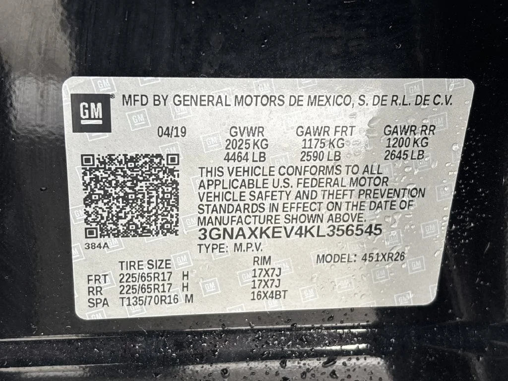 Used 2019 MOSAIC BLACK METALLIC Chevrolet LT image 15