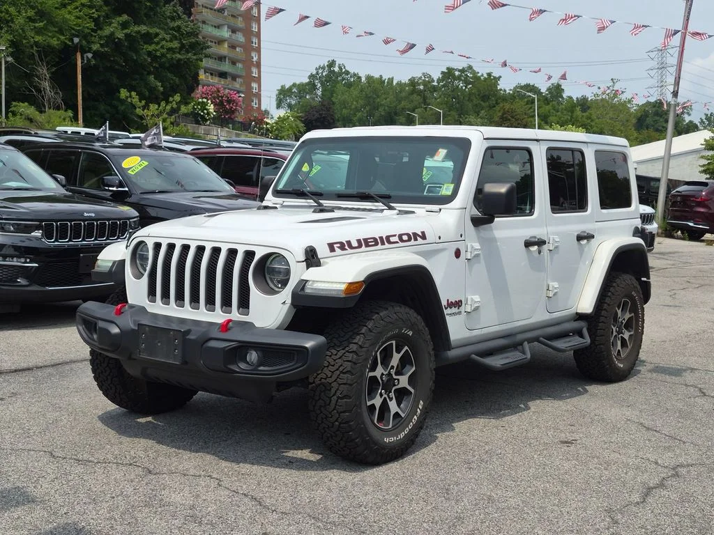 Used 2021 White Jeep Unlimited Rubicon image 2
