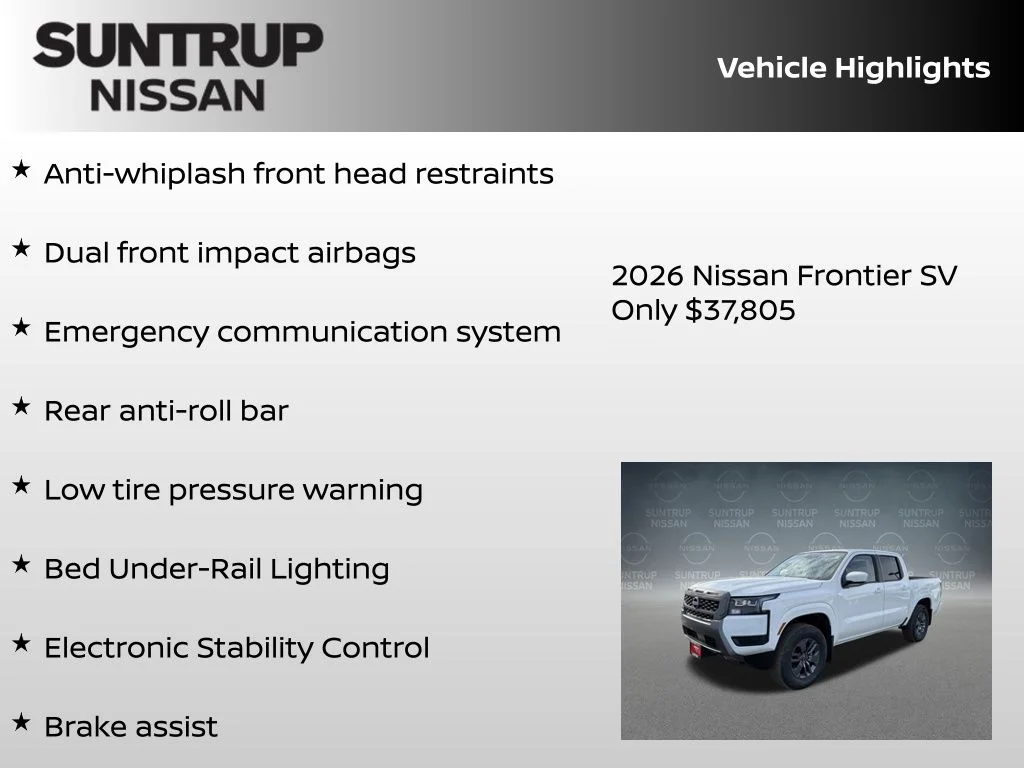 New 2026 White Nissan SV image 23