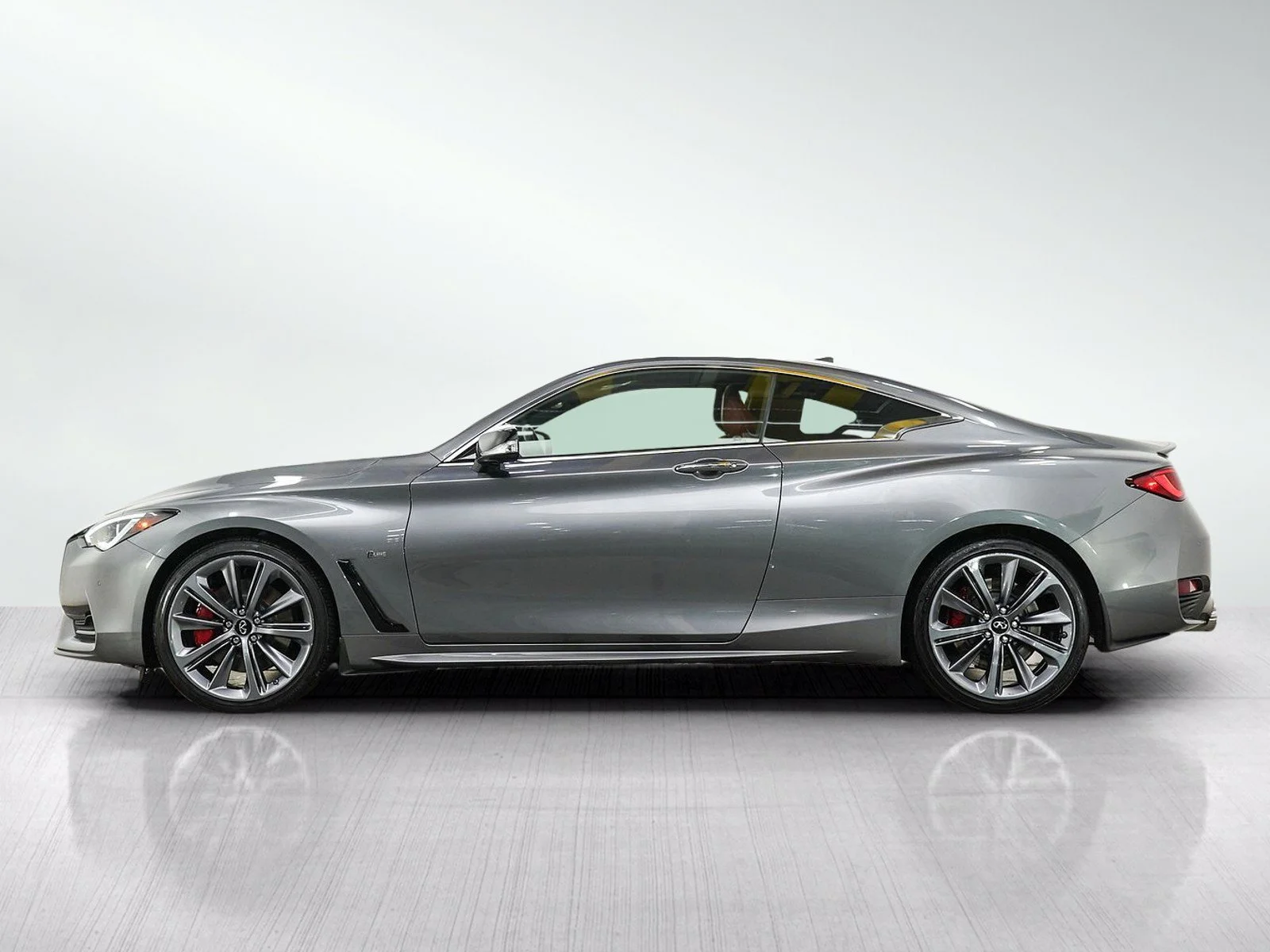 Used 2022 INFINITI Q60 Coupe Red Sport I-LINE with VIN JN1FV7LL8NM680047 for sale in Wayzata, Minnesota