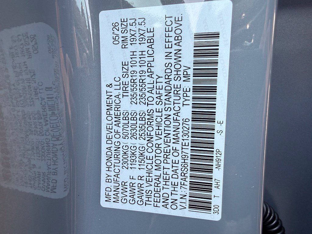 Certified Used 2026 Urban Gray Pearl Honda AWD Sport Touring Hybrid image 30