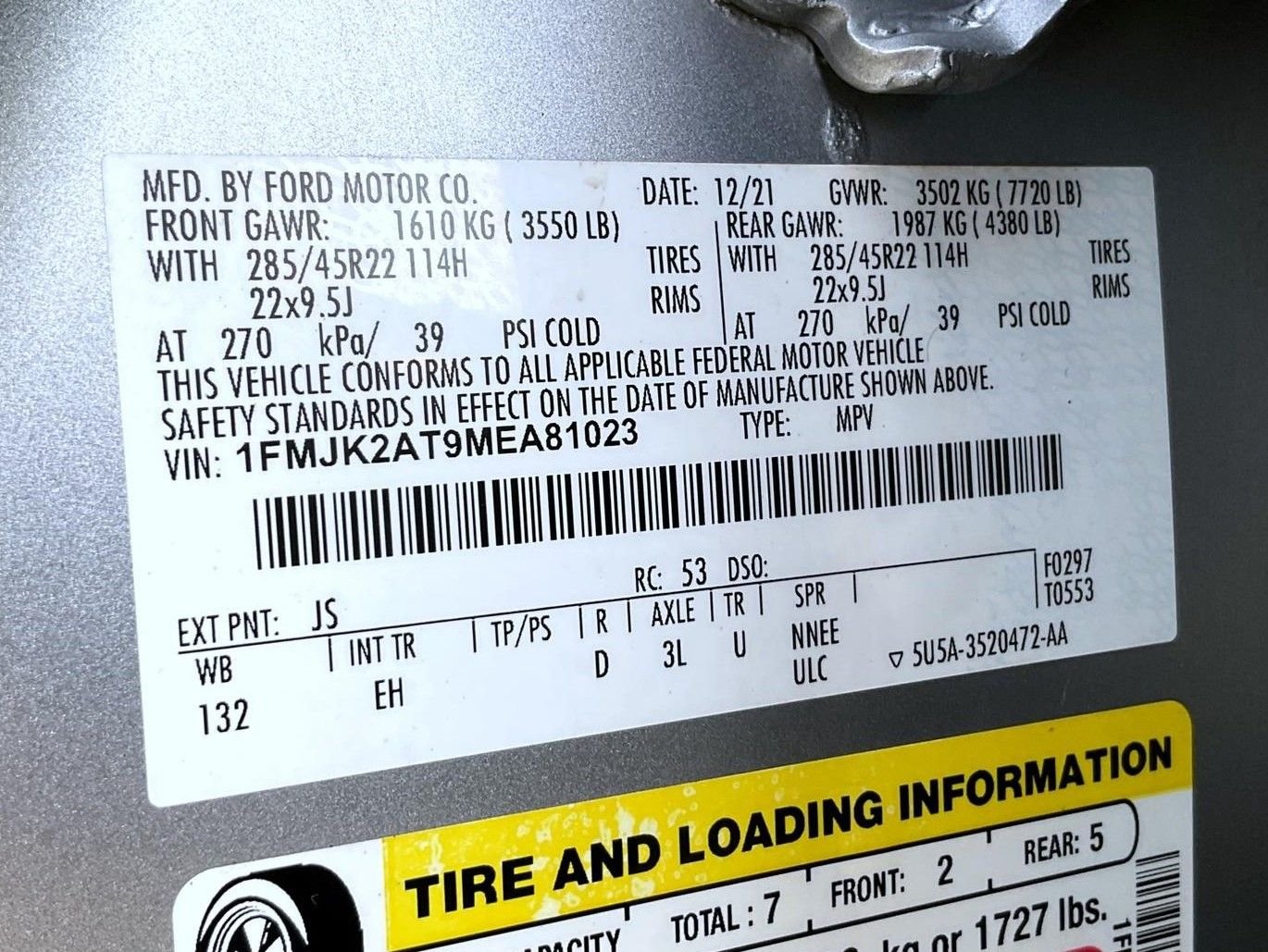 Used 2021 Silver Ford Limited image 28