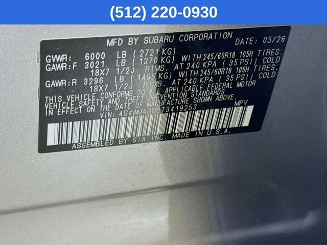 New 2026 ICE SILVER METALLIC Subaru Premium 7-Passenger image 41