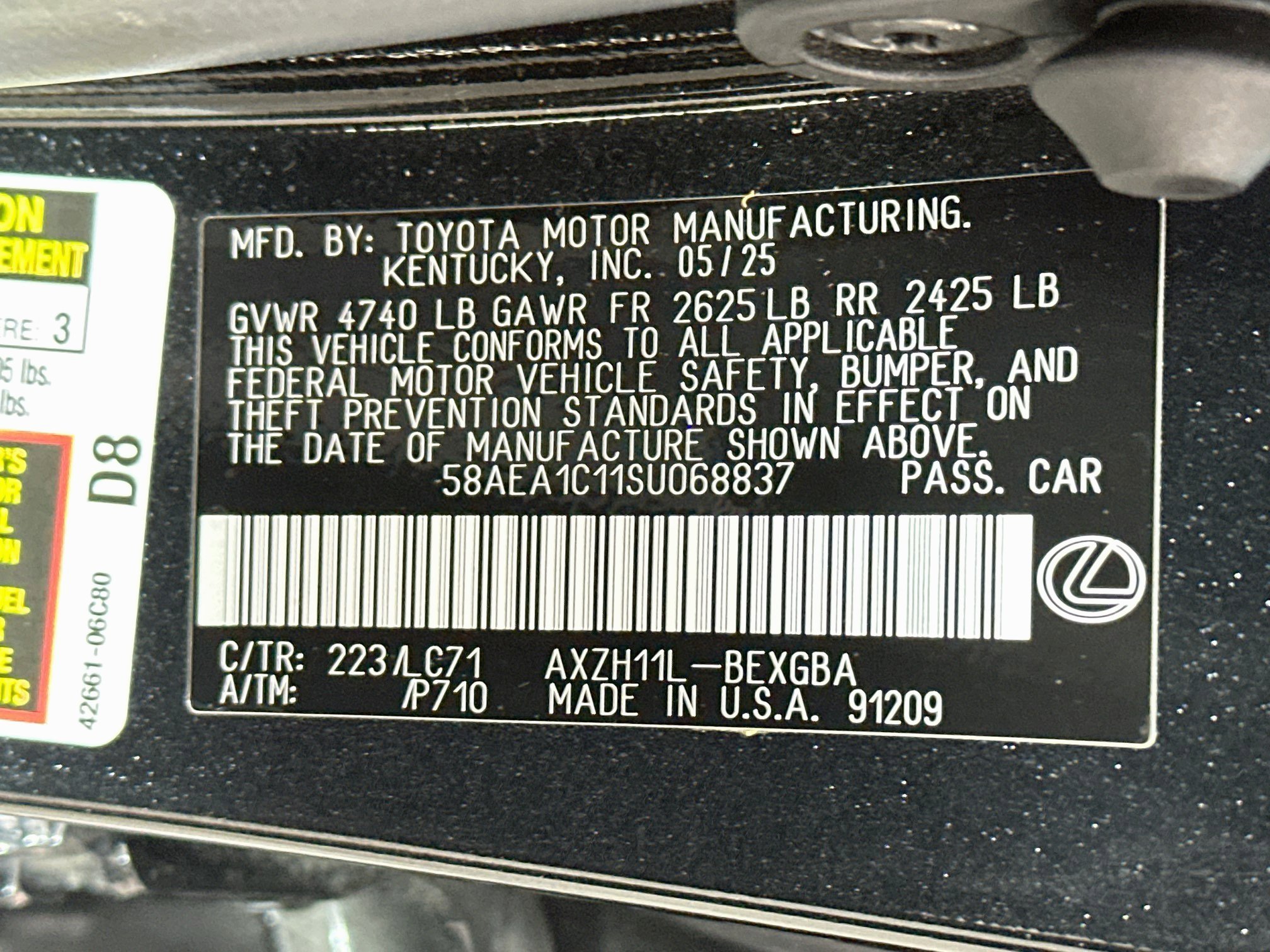 Used 2025 Caviar Lexus ES 300h Luxury image 30