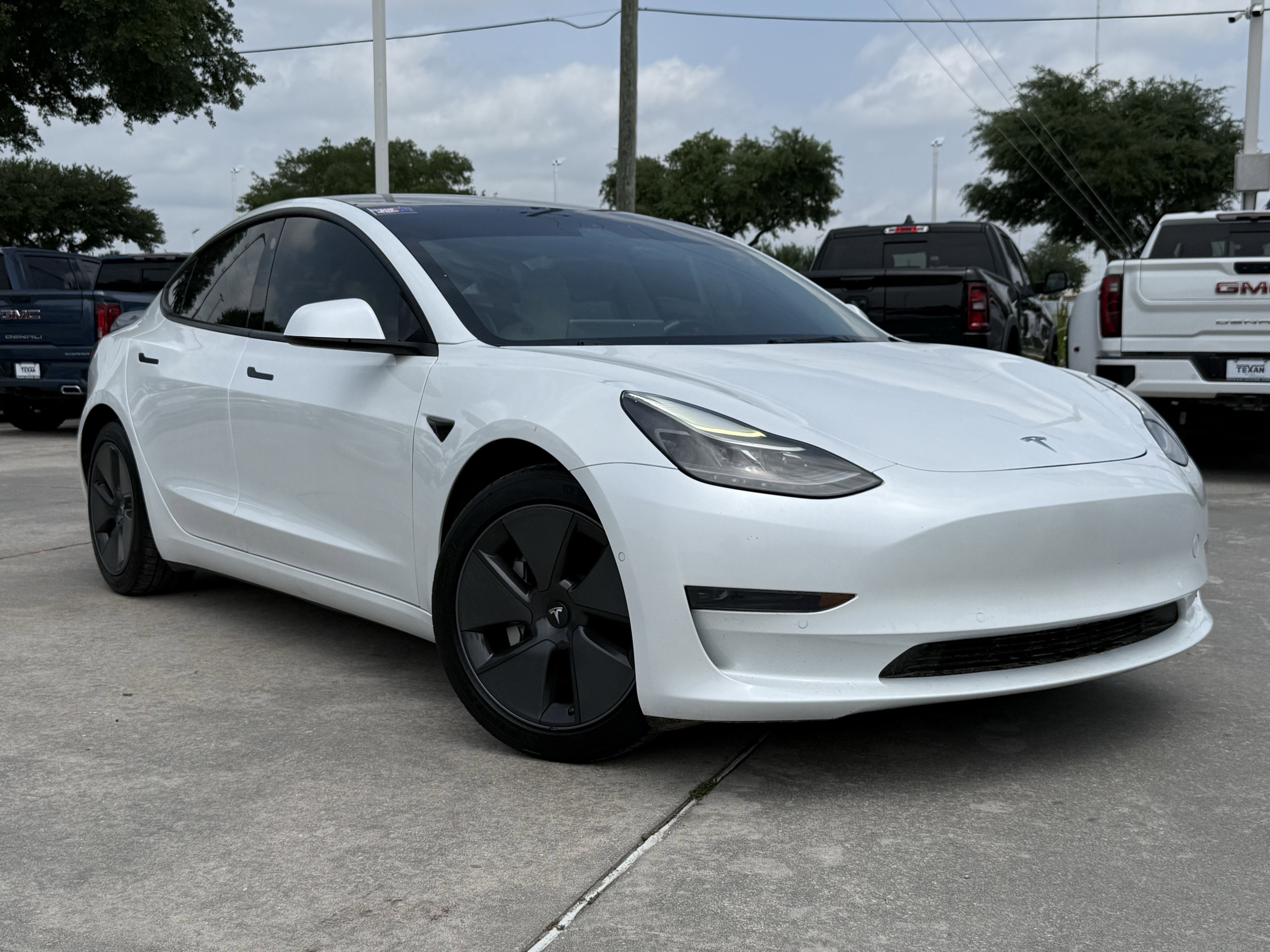 Used 2021 Tesla Model 3 Base with VIN 5YJ3E1EAXMF090612 for sale in Humble, TX