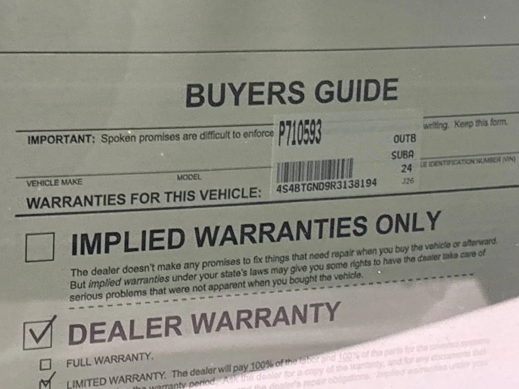 Certified Used 2024 Black Subaru Limited XT image 26