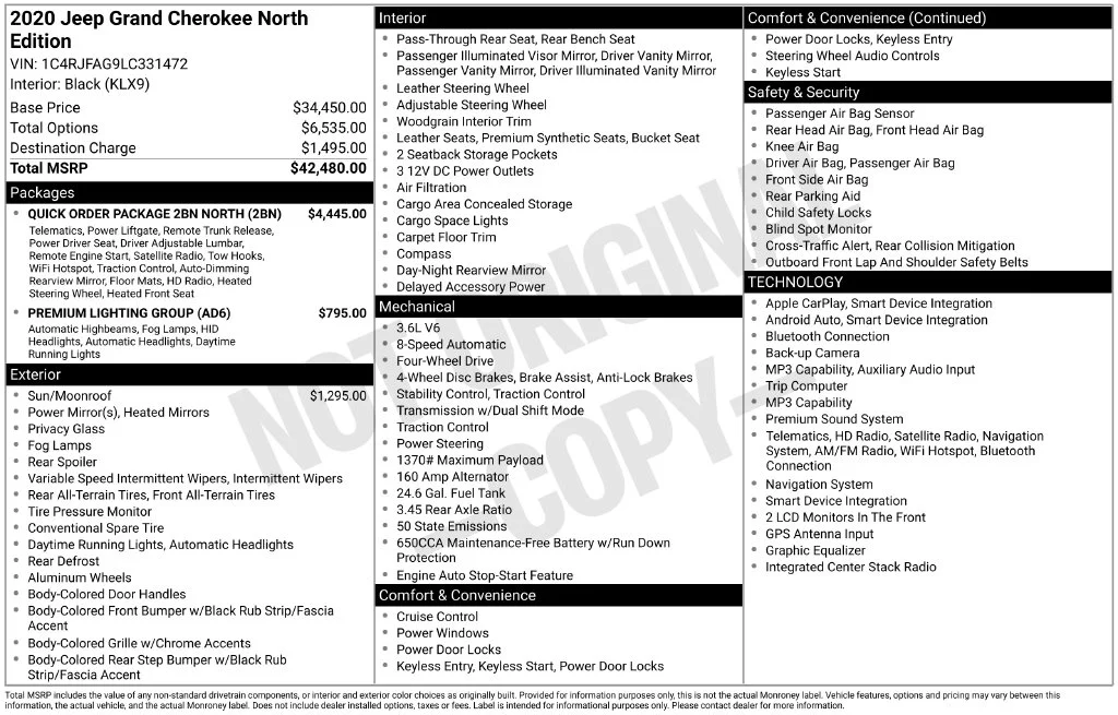 Used 2020 Gray Jeep Laredo image 7