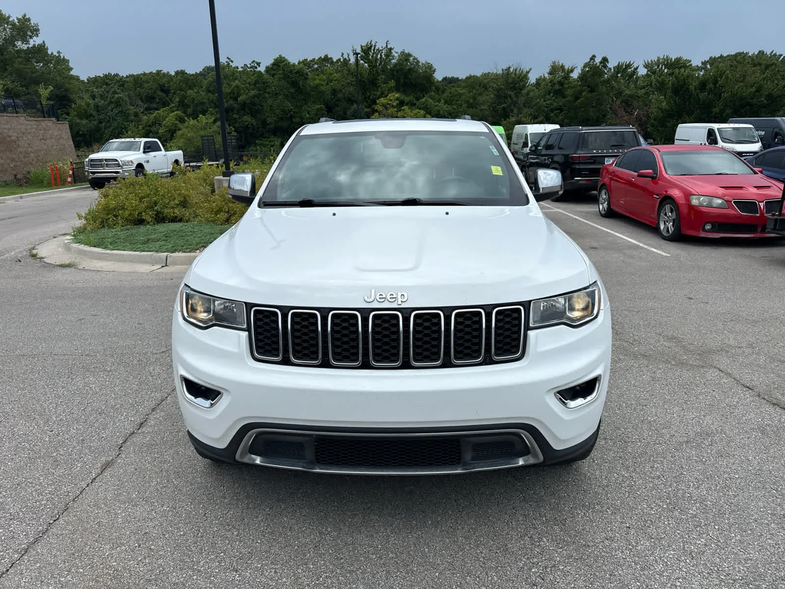 Used 2021 Bright White Clearcoat Jeep Limited image 2