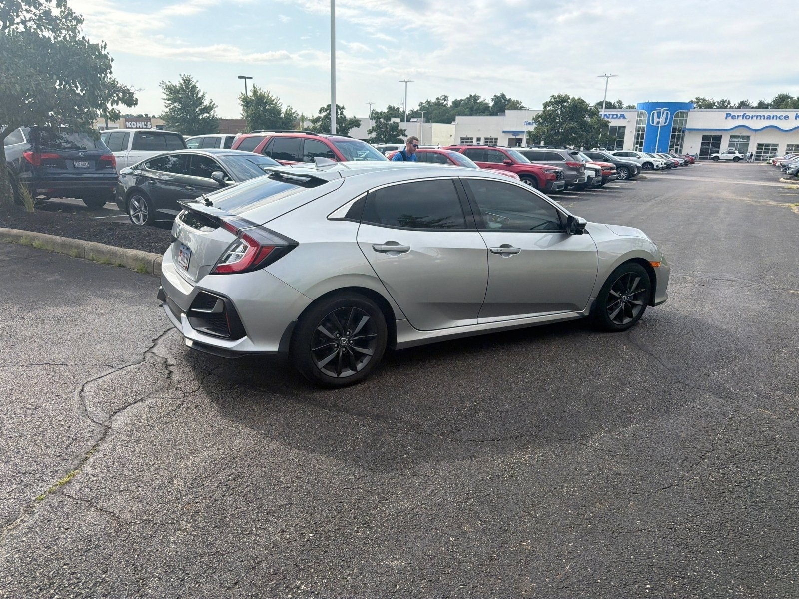 Used 2021 Lunar Silver Metallic Honda EX image 12
