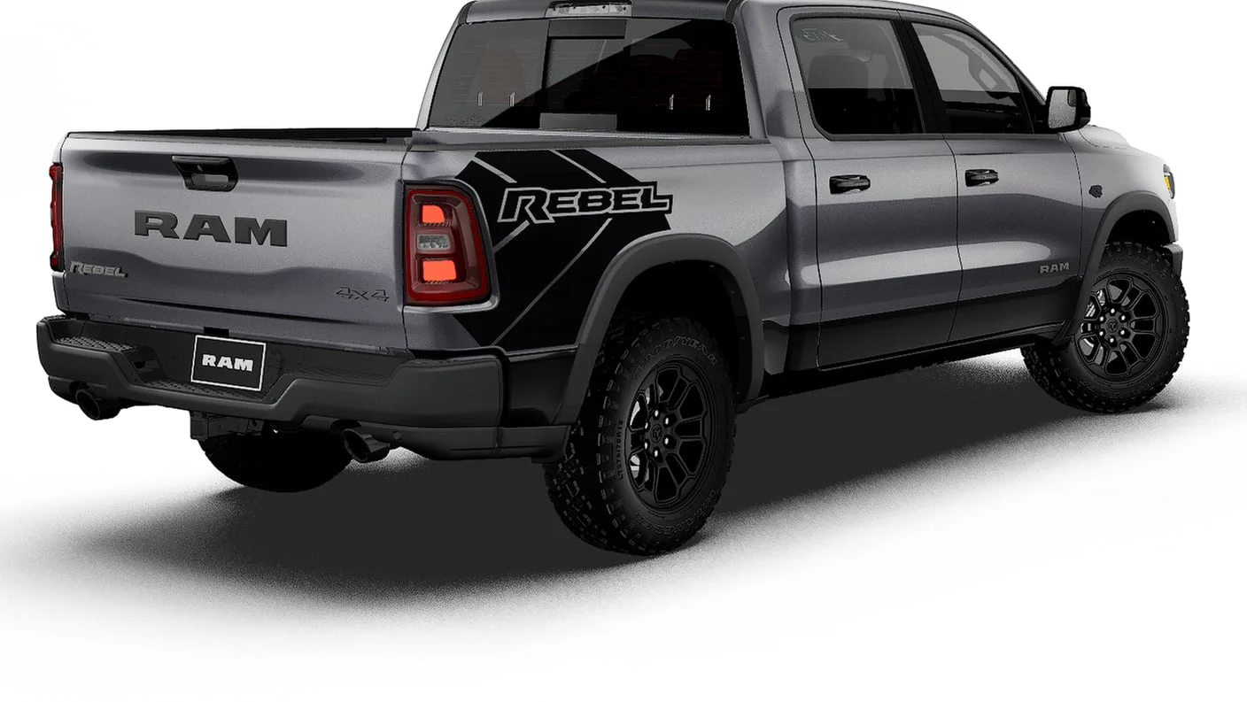 New 2027 Granite Crystal Metallic Clear-Coat Exterior Paint RAM REBEL image 2