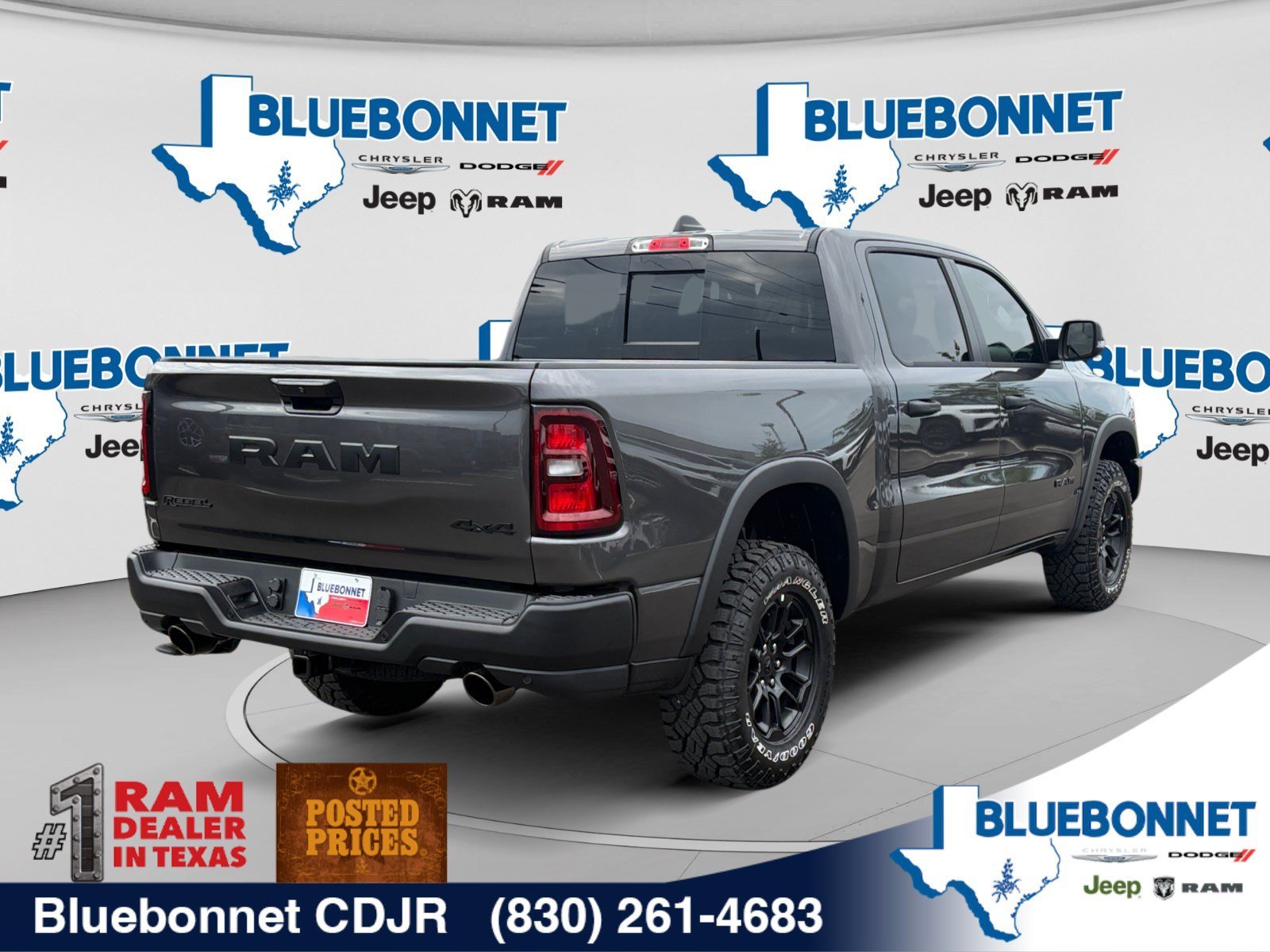 New 2027 Granite Crystal Metallic Clear-Coat Exterior Paint RAM Rebel image 5