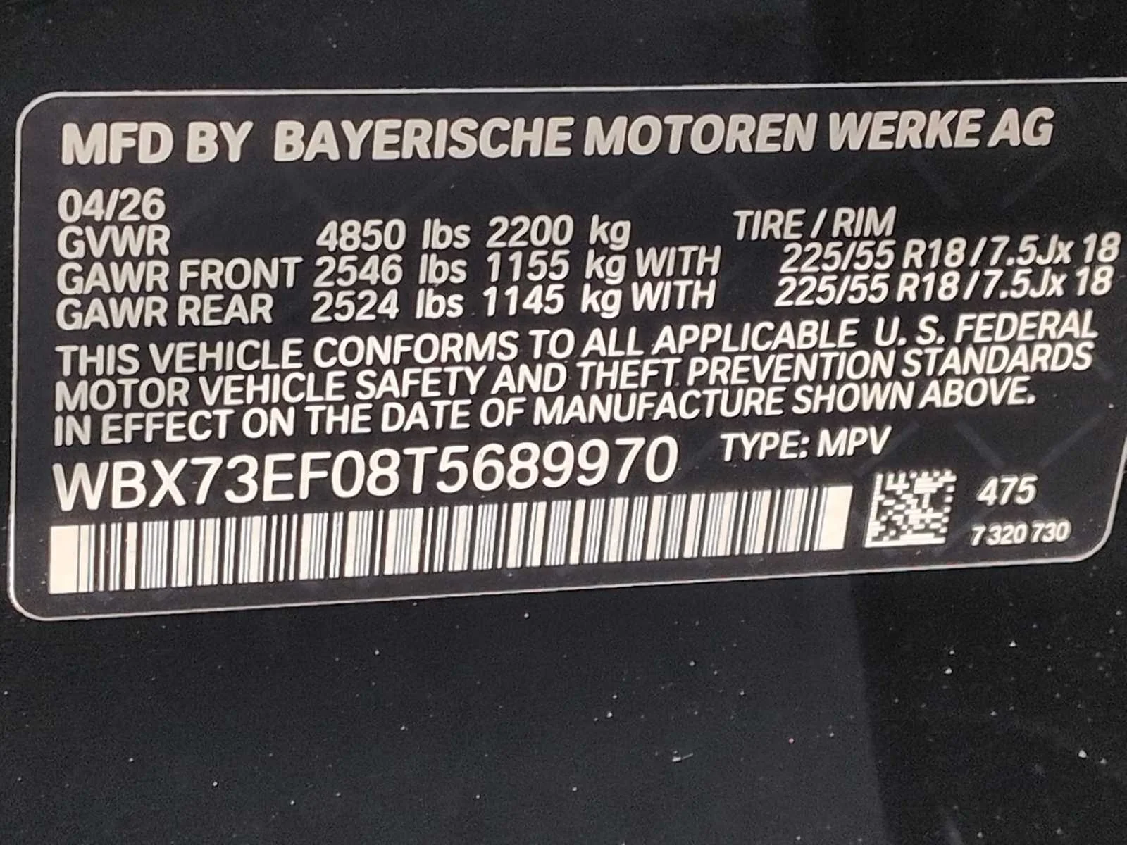 New 2026 Black Sapphire Metallic BMW xDrive28i image 38