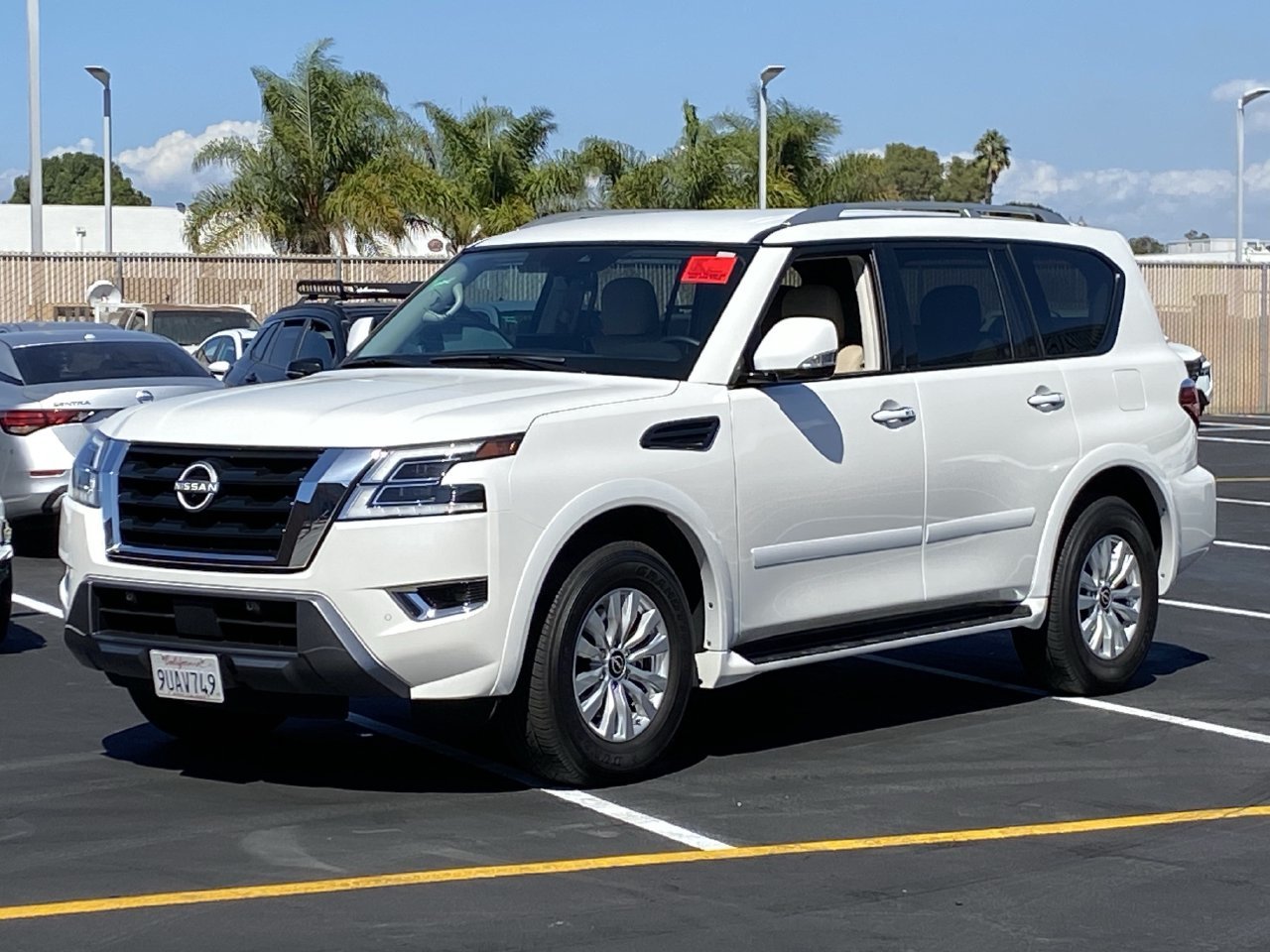 Used 2024 Aspen White Tricoat Nissan SV image 1