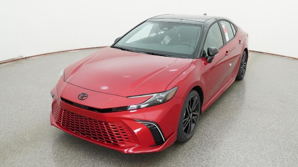 New 2026 Supersonic Red with Midnight Black Metallic roof Toyota XSE image 42