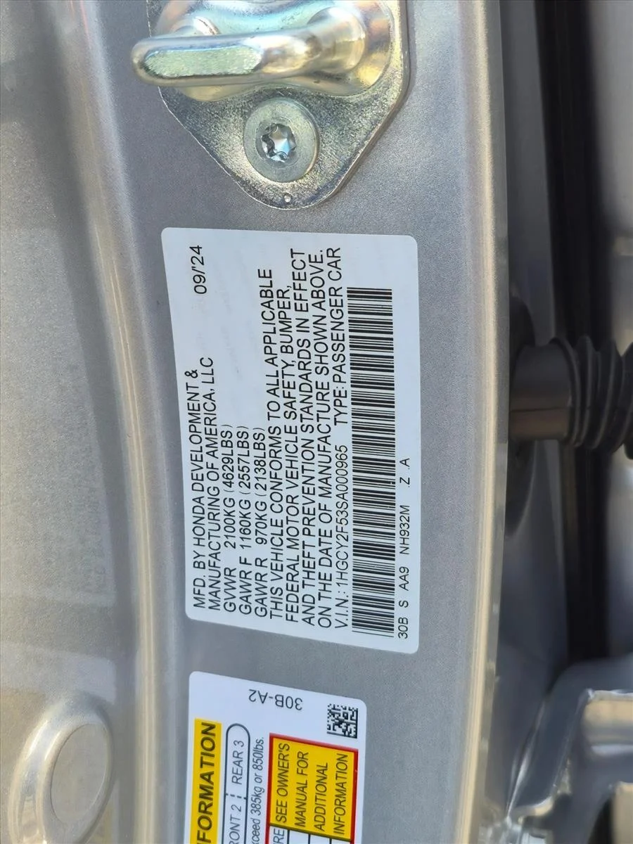 Used 2025 Solar Silver Metallic Honda Sport image 25