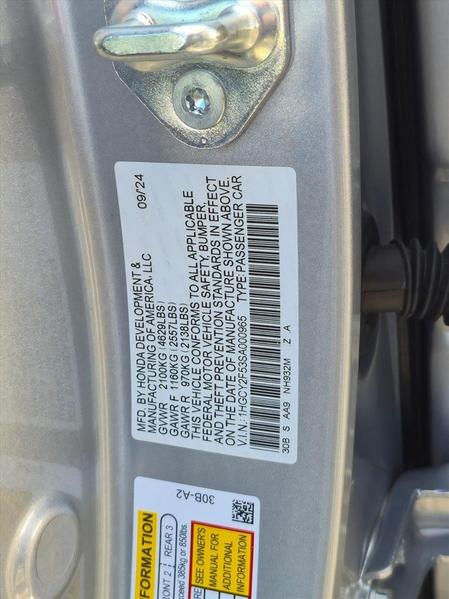 Used 2025 Solar Silver Metallic Honda Sport image 25