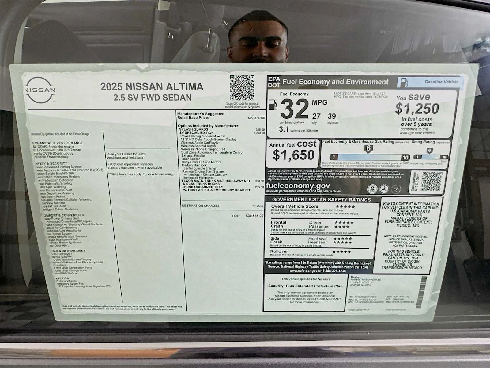 Certified Used 2025 Gun Metallic Nissan SV image 6