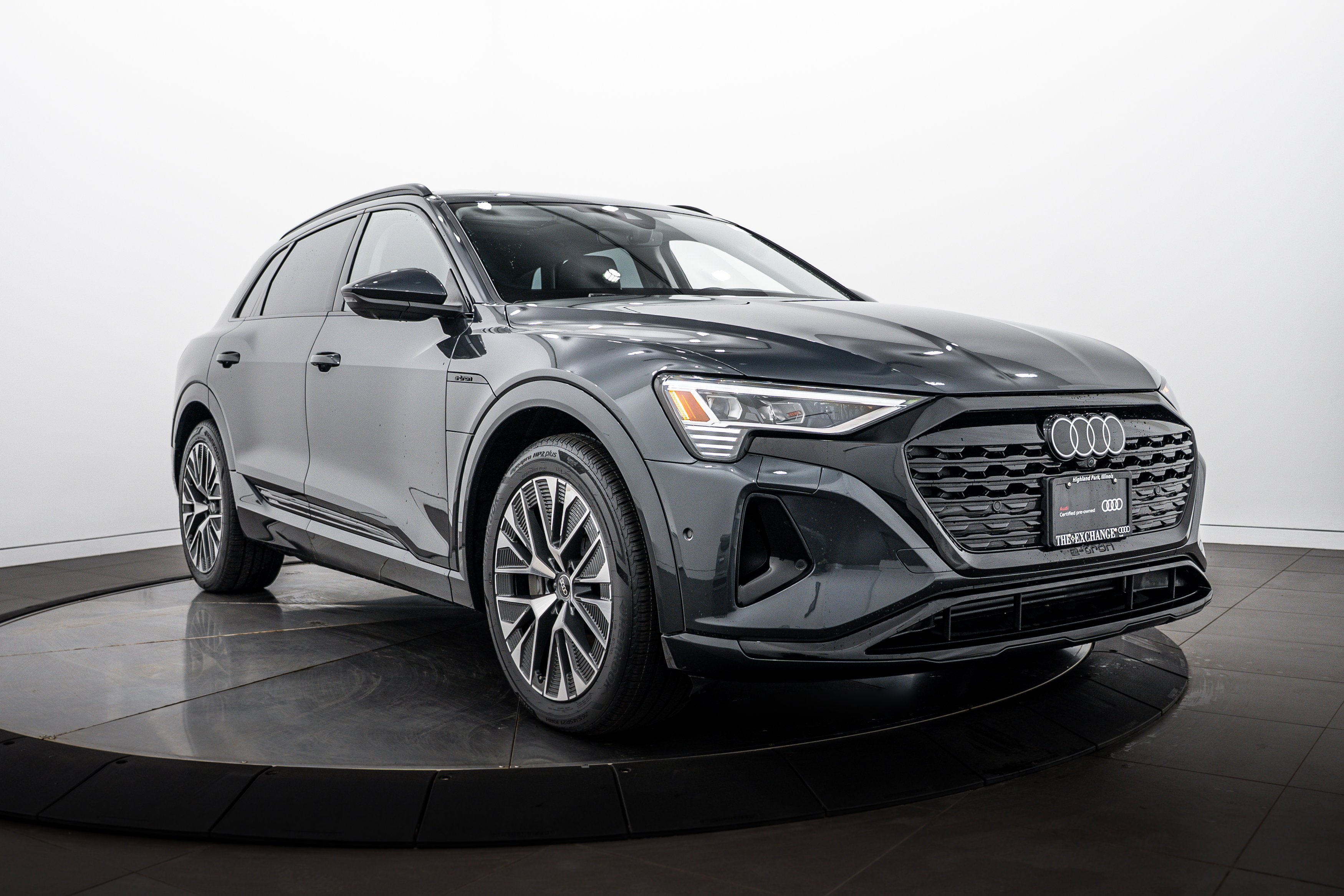 Certified 2024 Audi Q8 e-tron Premium Plus with VIN WA15AAGE2RB010986 for sale in Highland Park, IL