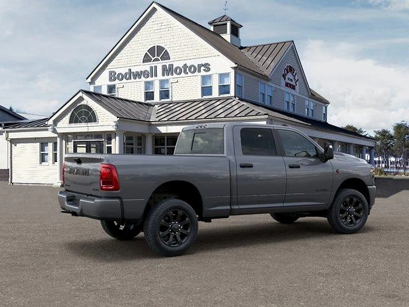 New 2027 Ceramic Gray Clear-Coat Exterior Paint RAM Big Horn 4x4 Crew Cab 6