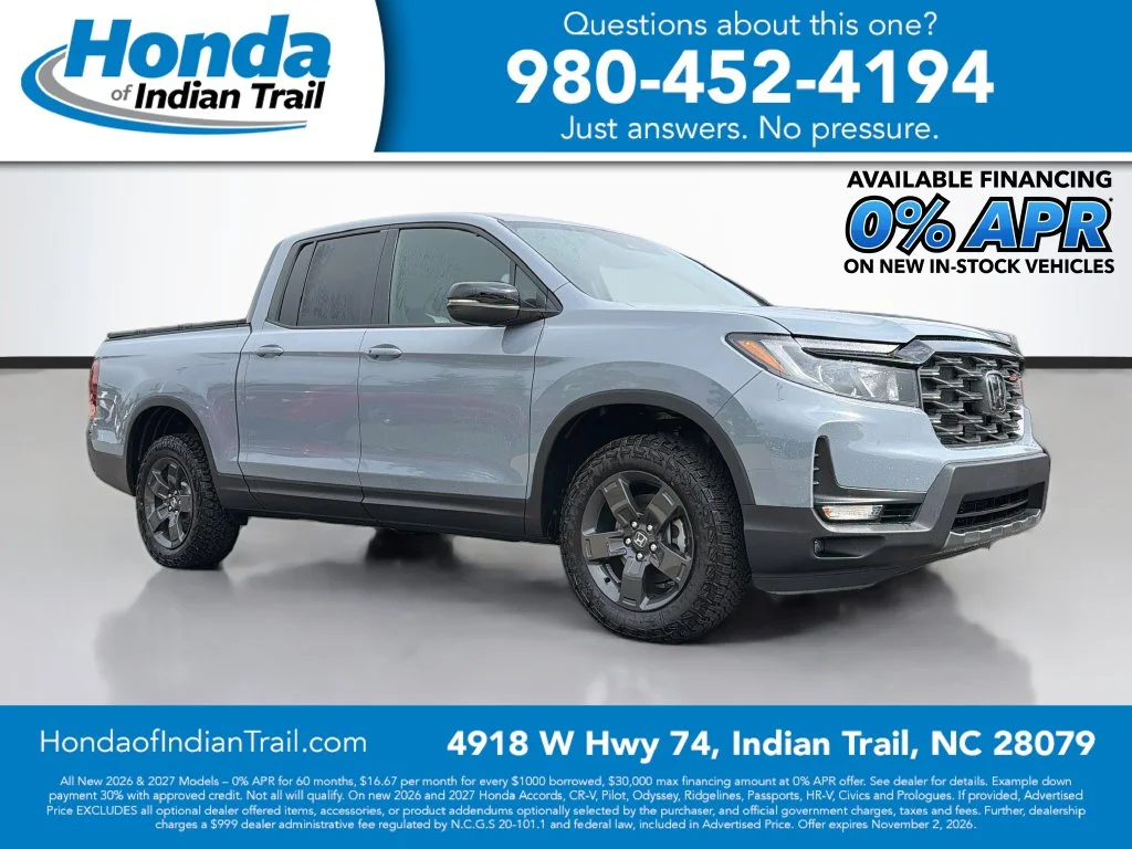 New 2026 Sonic Gray Pearl Honda TrailSport image 1