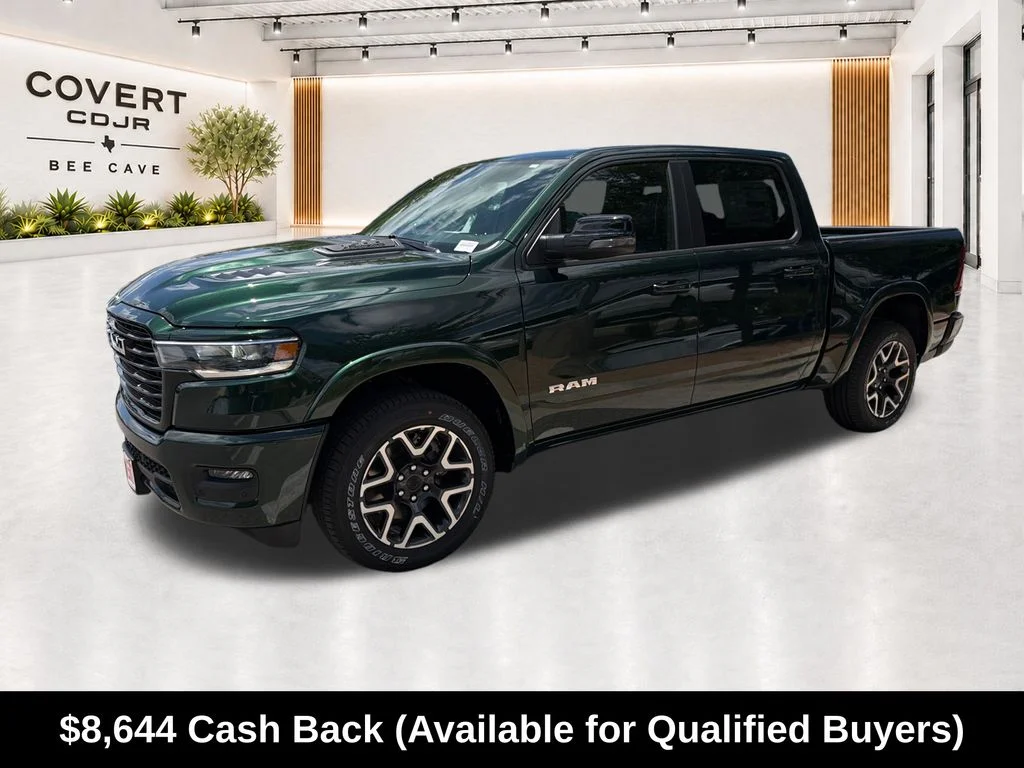 New 2026 Serrano-Green Metallic Exterior Paint RAM Laramie image 4