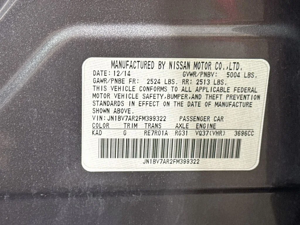 Used 2015 Graphite Shadow INFINITI Sport image 42